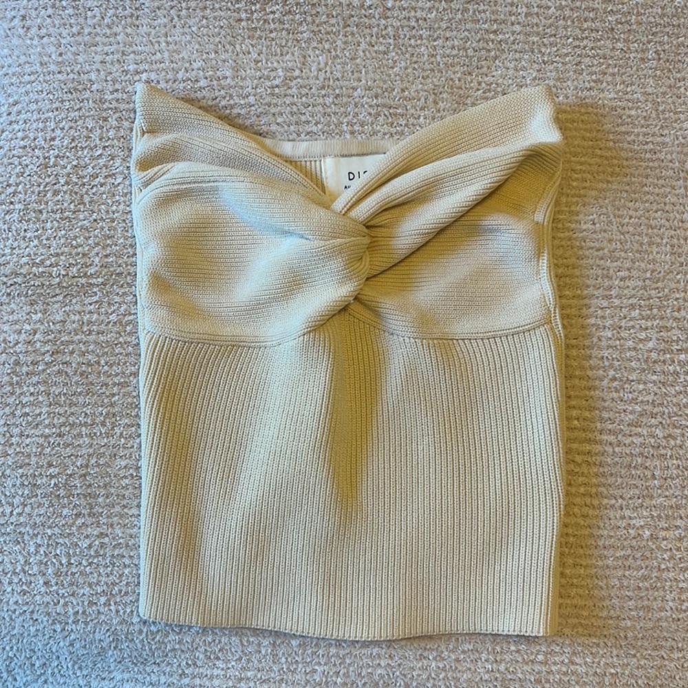 Dish strapless top